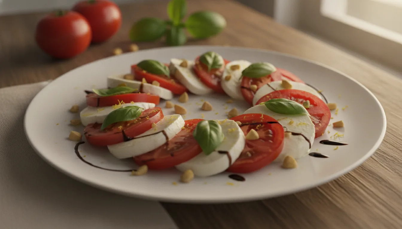 Salada Caprese Brasileira: Entrada Refrescante e Elegante para 4 Pessoas